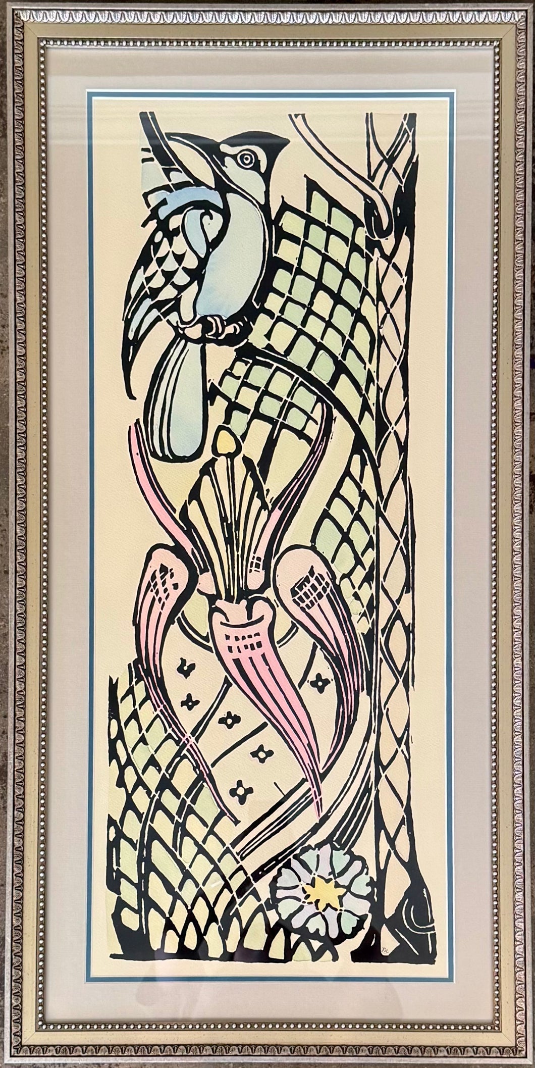 Blue Jay and Pine (Partial)